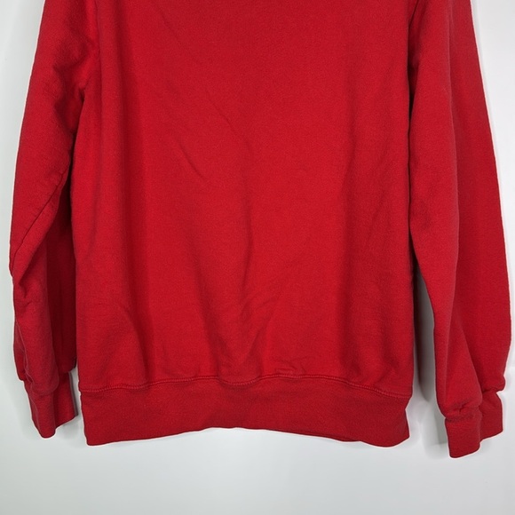 Vintage Blair Christmas Cat Red Crewneck Sweatshirt Size Medium - Picture 6 of 9